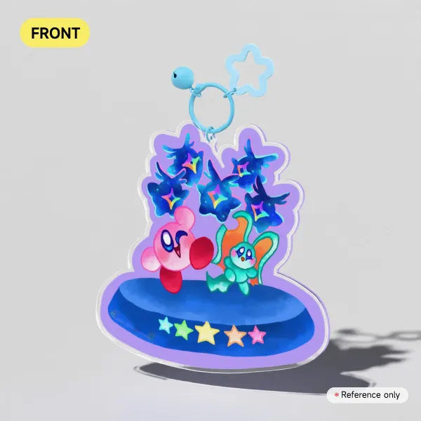 Kirby, Elflin, and Starries Keychain