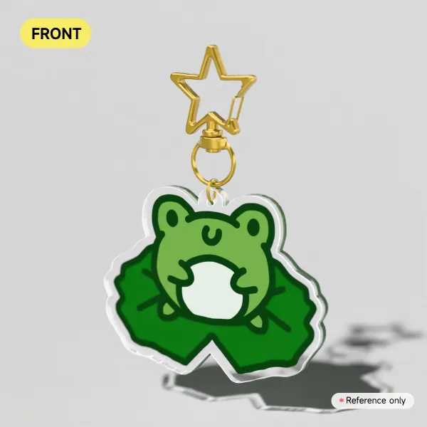 Frog Clear Acrylic Keychain