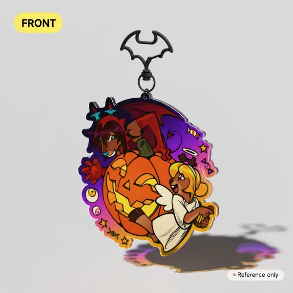 Dess and Noelle Last Halloween Keychain
