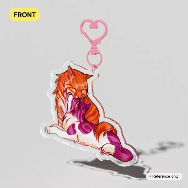 Lesbian Cats Keychain