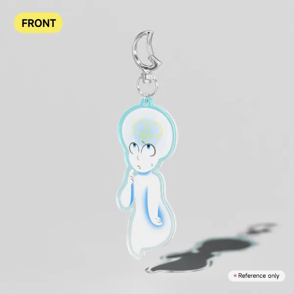 bublhead Casper Acrylic Keychain