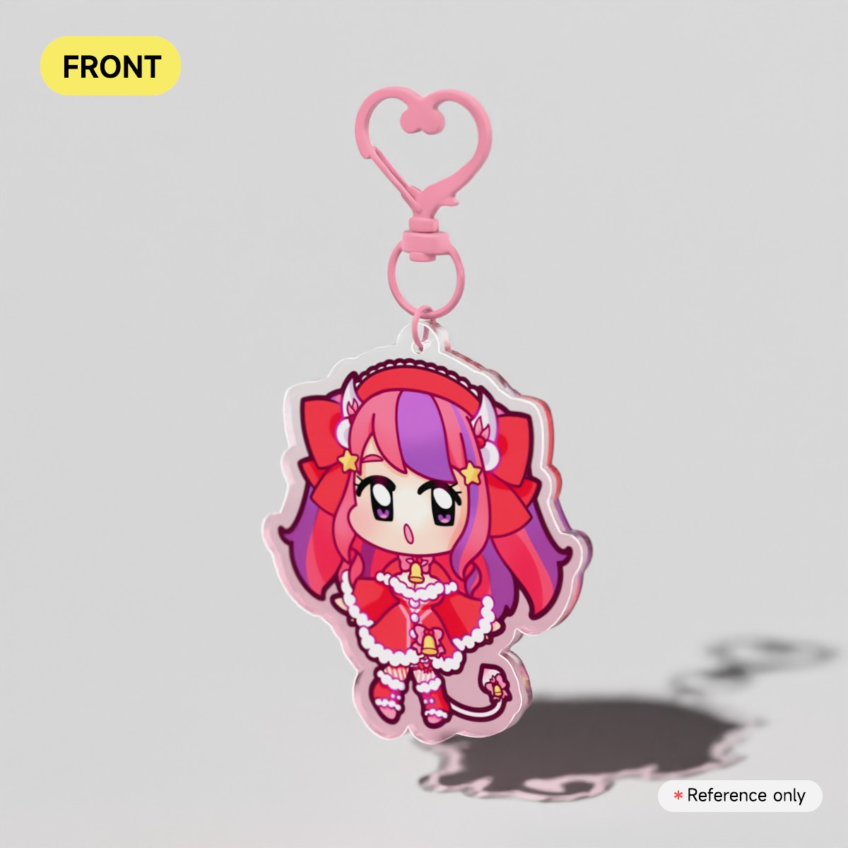Ironmouse Krampus Clear Acrylic Keychain