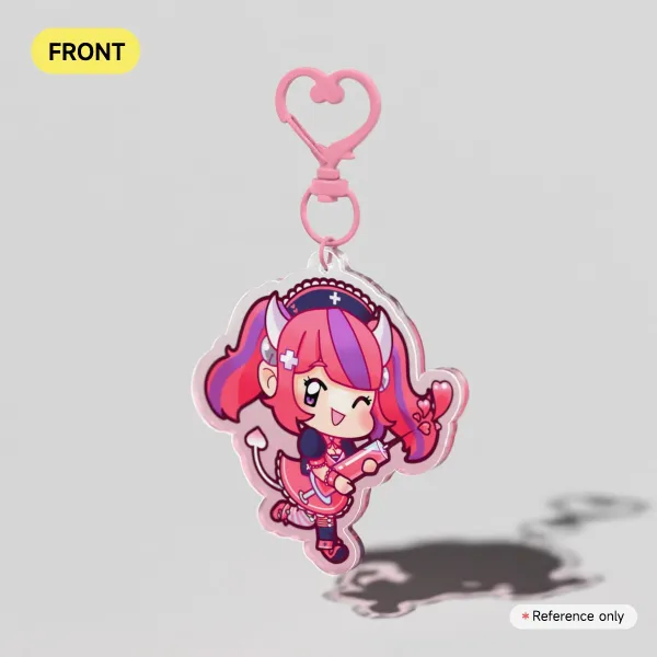 Ironmouse Nurse Clear Acrylic Keychain