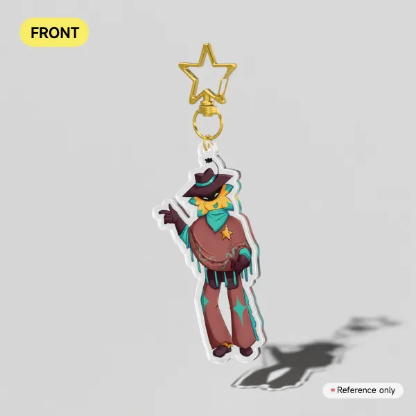 Undertale Yellow North Star Acrylic Keychain Starlo