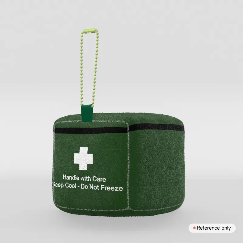 Ink Med Medical Courier Bag Plush Keychain by Axondrite.ink - ACGGOODS