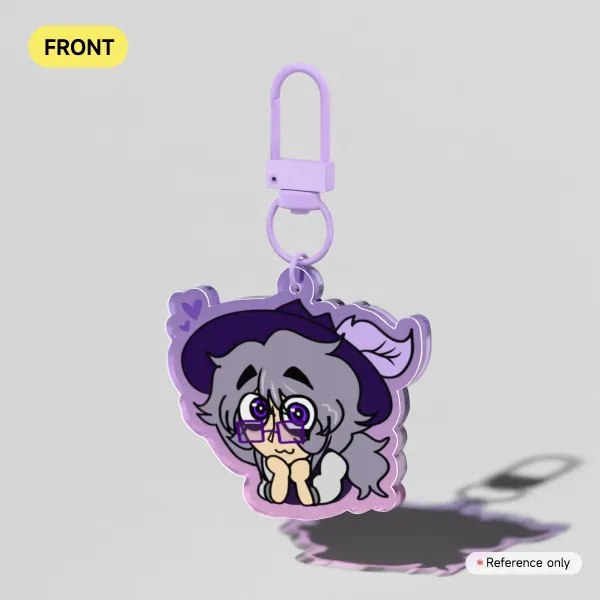 Heart Rory || Colored Edge Keychain