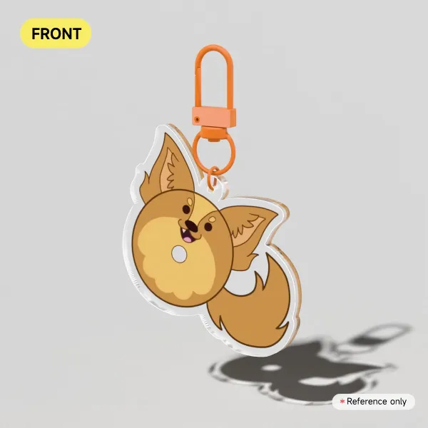 Dingo Doughnut: Clear Acrylic Keychain