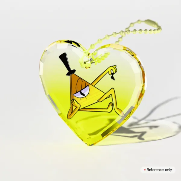 S&P approved Bill Cipher Gemstone Acrylic Keychain