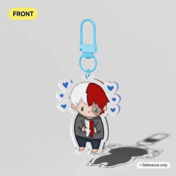Hot and Cold Hero Student Acrylic Keychain