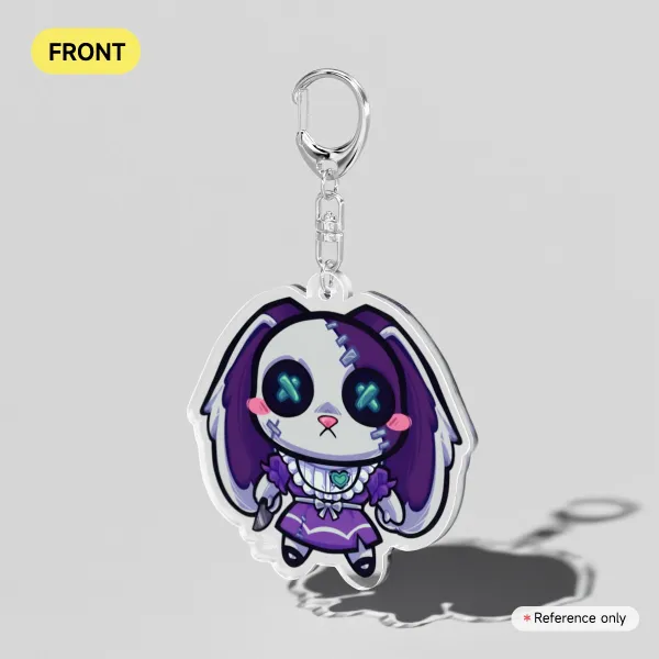 Rowena Rabbit Fortnite Clear Acrylic Keychains