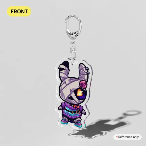 Bunnybone Fortnite Clear Acrylic Keychains