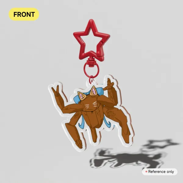 Crossover Keychain [Original Fanart] Project Hail Mary and Gigi Kitty Keychain