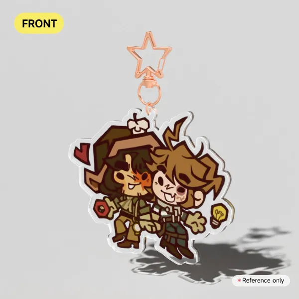 NortLuca Clear Acrylic Keychains