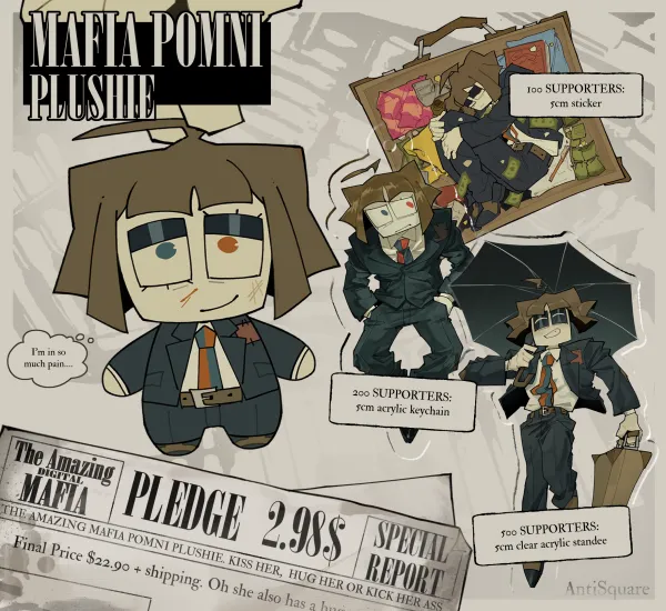 Mafia Pomni Plushie
