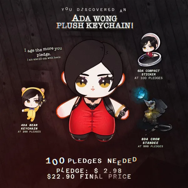 2R Ada Wong Plushie ! (FANMADE)