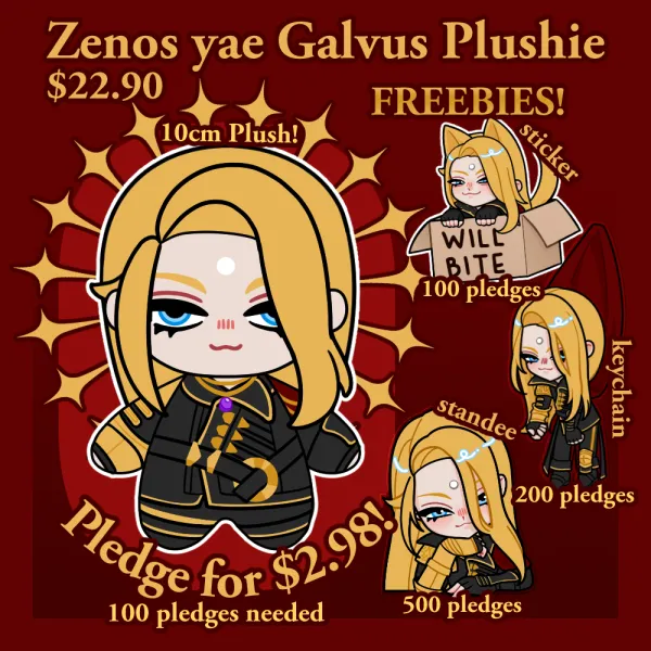 Zenos yae Galvus 10cm Plush