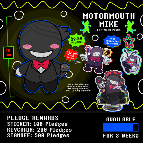 Motormouth Mike Plush Doll Keychain