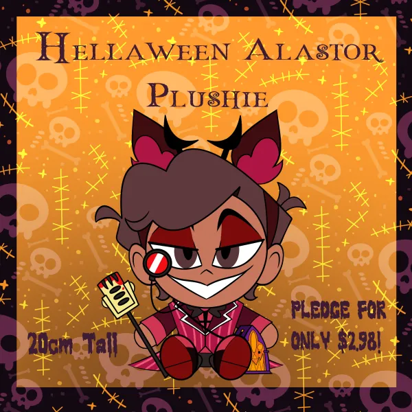 Hellaween Alastor Plushie