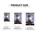 Plastic Transparent Photocards 5Pcs/set Size