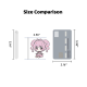 Custom Acrylic Support Stick Size Comparison