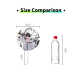 Transparent Hand Fan Size Comparison