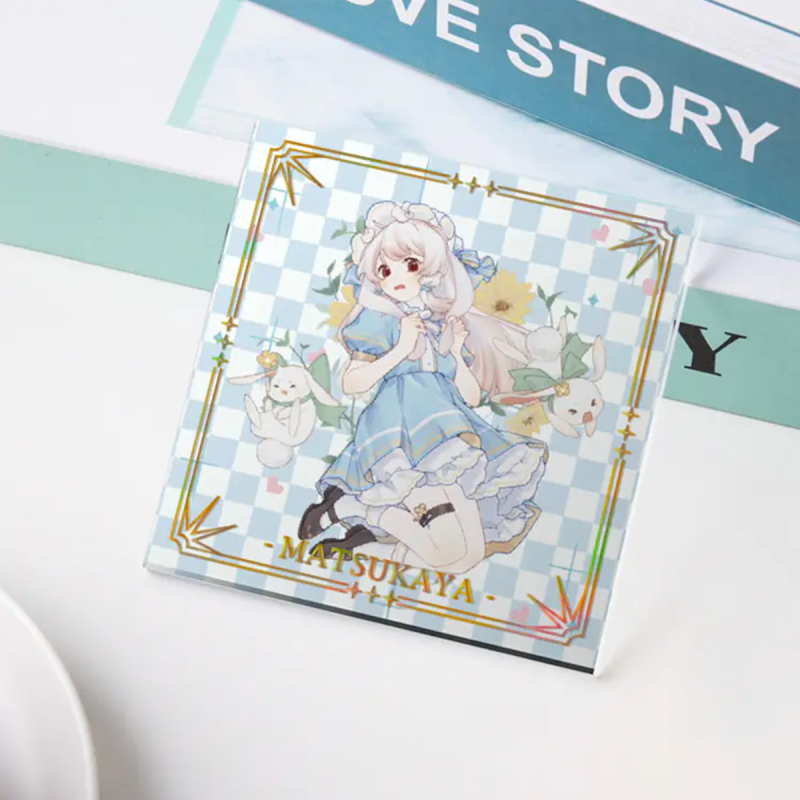 Custom Clear Hot Stamping Acrylic Coaster