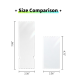 Acrylic Commemorative Ticket Size Comparison
